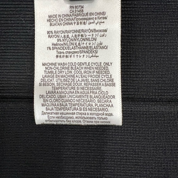 BCBGMAXAZRIA Black Bandage Pencil Skirt Size XS - Picture 5 of 7